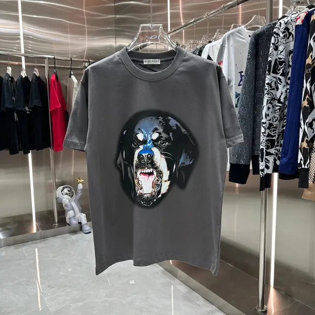 Givenchy Dog Print T-Shirt Rottweiler Graphic