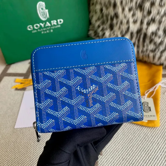 Goyard Zipper Wallet Goyardine Canvas