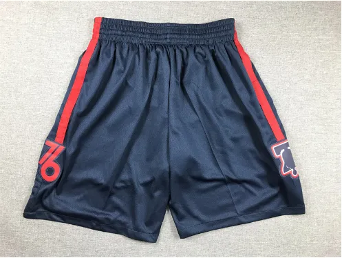 NBA Basketball Shorts Navy with Red Side Stripes