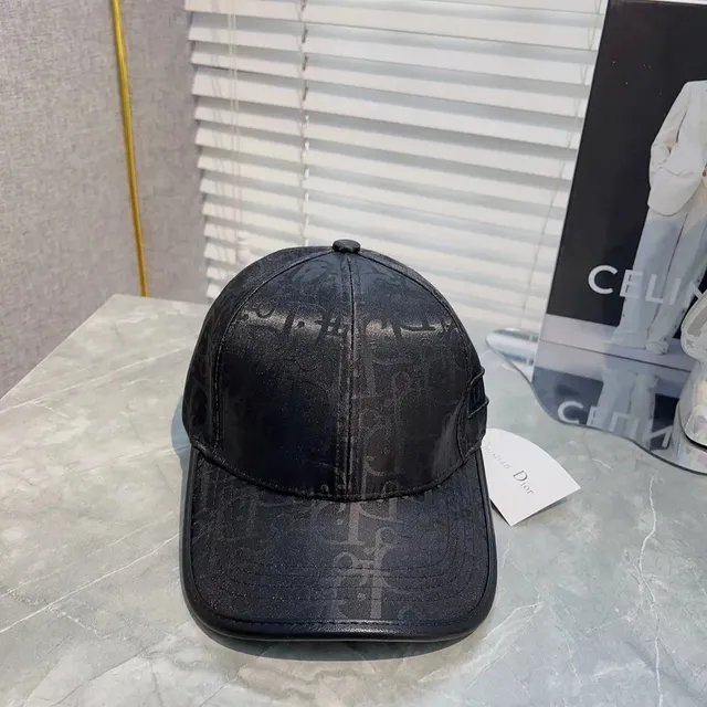 Dior Baseball Cap Oblique Logo Print