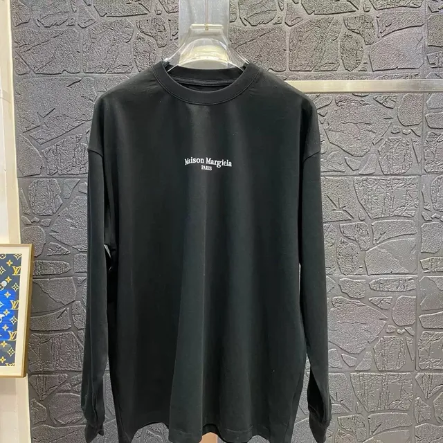 Maison Margiela Long-Sleeve Tee Logo Print