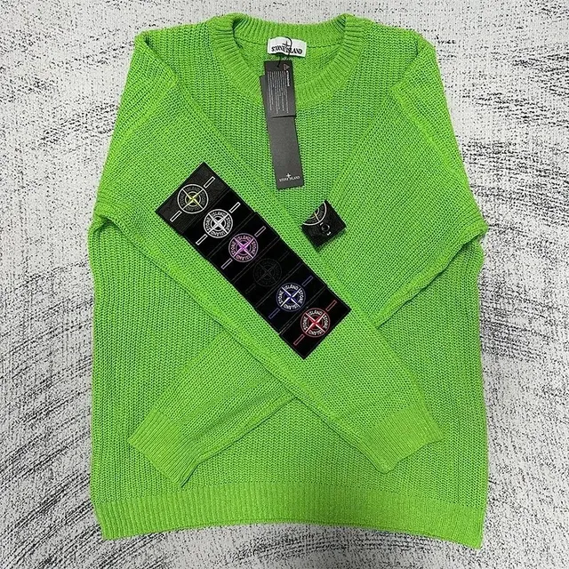 Stone Island Knit Sweater Neon Green
