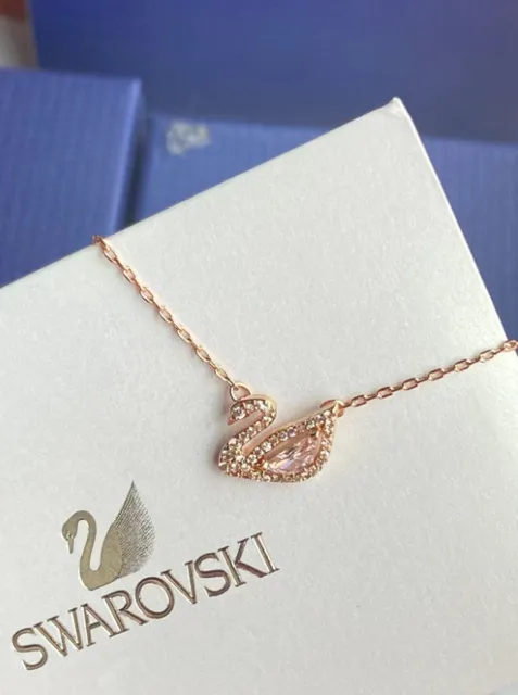 Swarovski Swan Necklace Crystal-Embellished
