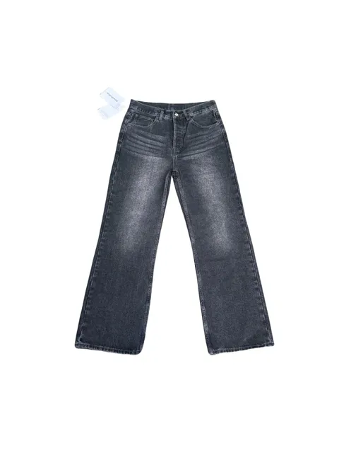 Acne Studios Wide-Leg Jeans Washed Grey