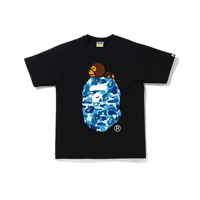 BAPE Ape Head Tee Blue Camo Ape with Monkey
