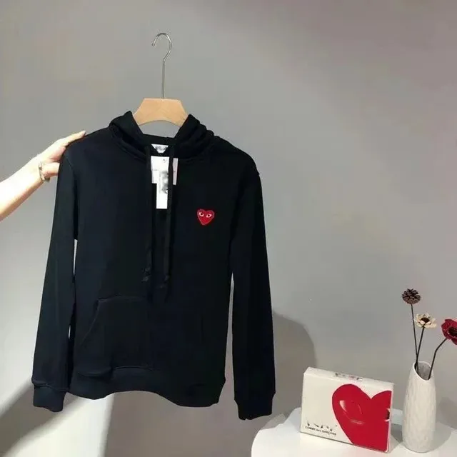 Comme des Garçons Heart Hoodie Red Heart