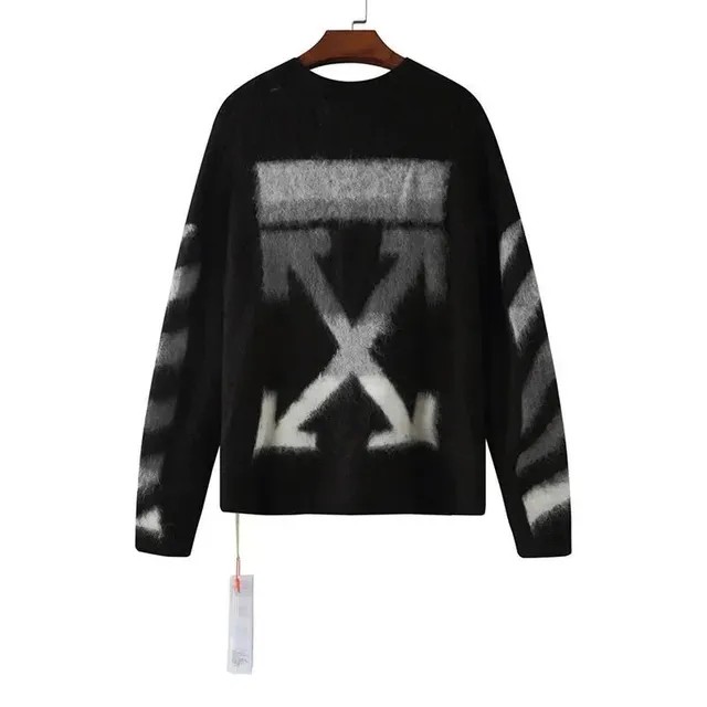 Off-White Arrow Sweater Spray Paint Logo