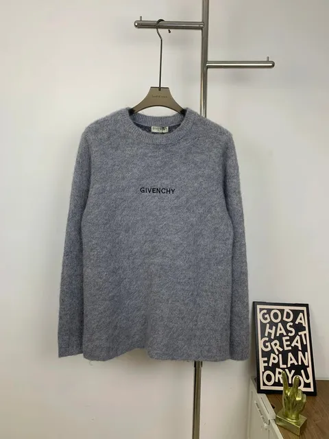 Givenchy Logo Knit Sweater Embroidered Logo
