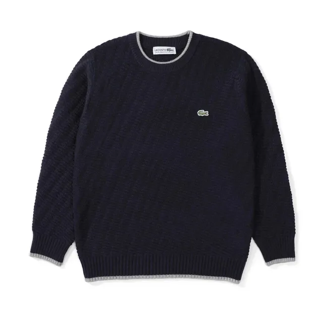 Lacoste Ribbed Crewneck Sweater