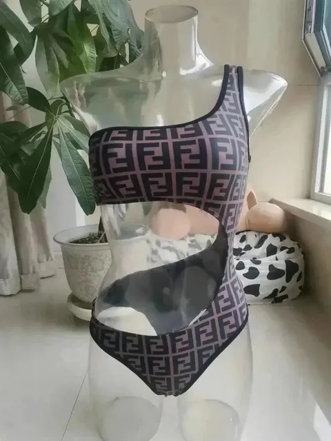 Fendi Monogram Swimsuit FF Logo Print