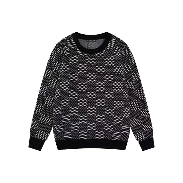 Louis Vuitton Checkered Knit Sweater Monogram Grid