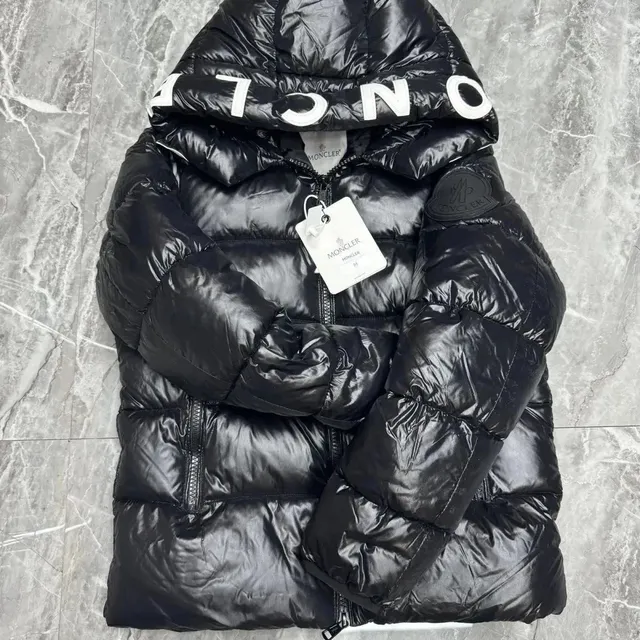 Moncler coats outerwear Logo Hood