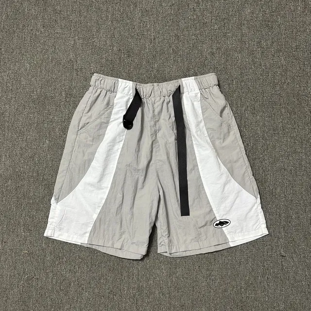 Corteiz Track Shorts Grey White Panel