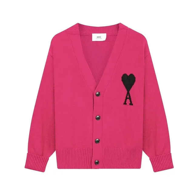 AMI Paris Cardigan Heart Logo