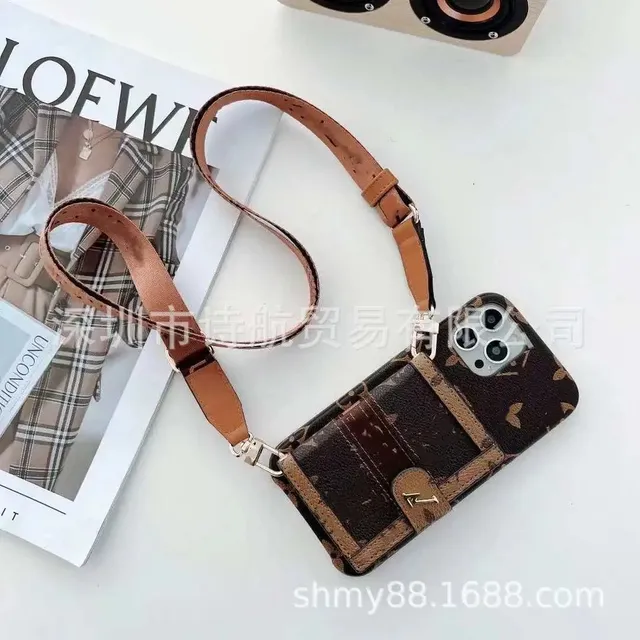 Louis Vuitton Phone Pouch Strap Monogram Canvas