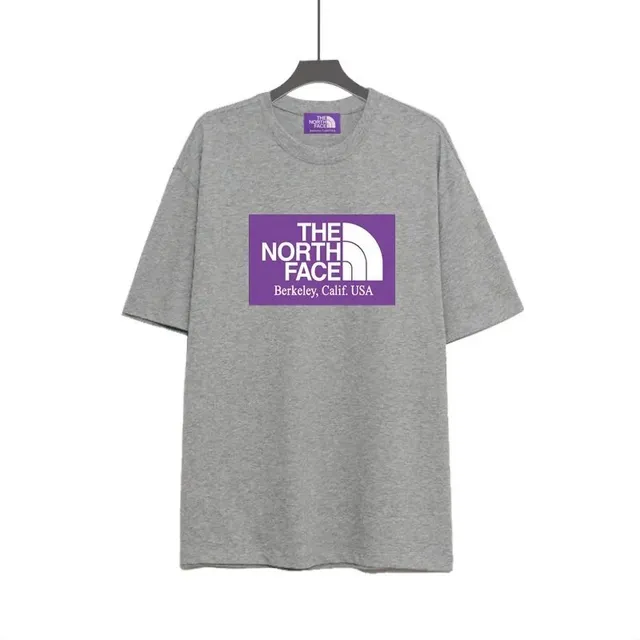 The North Face Box Logo Tee Purple Box Logo