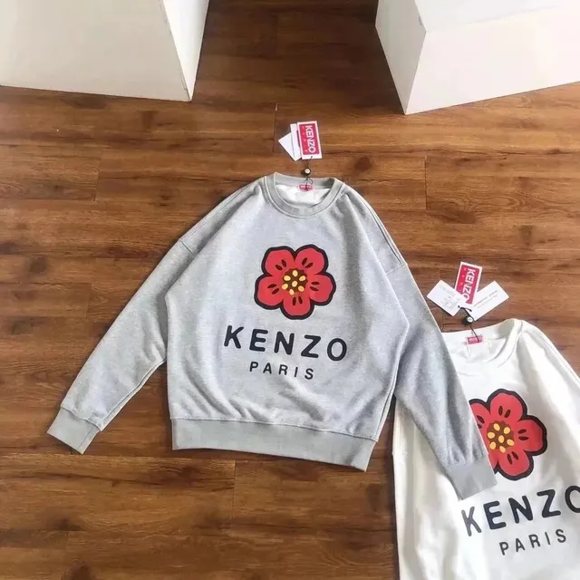 Kenzo Flower Logo Sweatshirt Red Flower Print