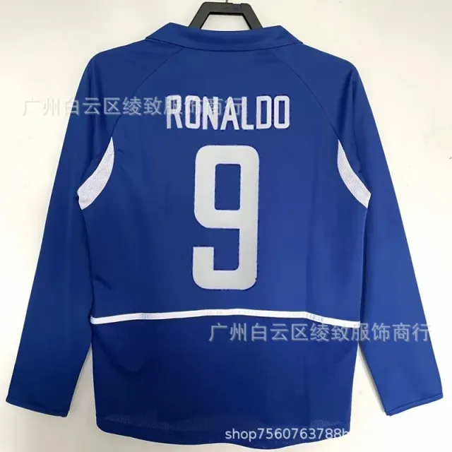 2002巴西客场长袖定制9号球星
