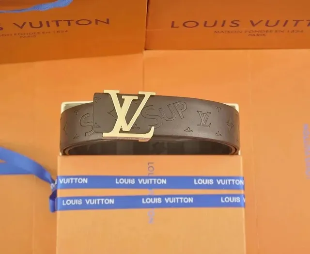 Louis Vuitton LV Belt Monogram Embossed