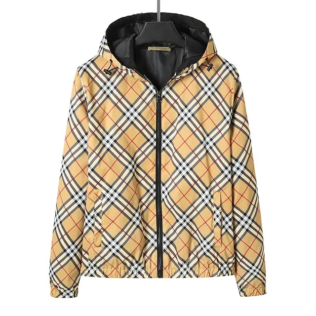 Burberry Check Print Hooded Jacket Classic Vintage Check