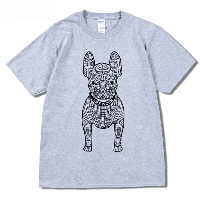 Gildan Graphic T-Shirt French Bulldog Print