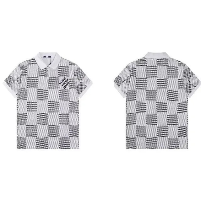 Louis Vuitton Polo Shirt Checkerboard Mesh