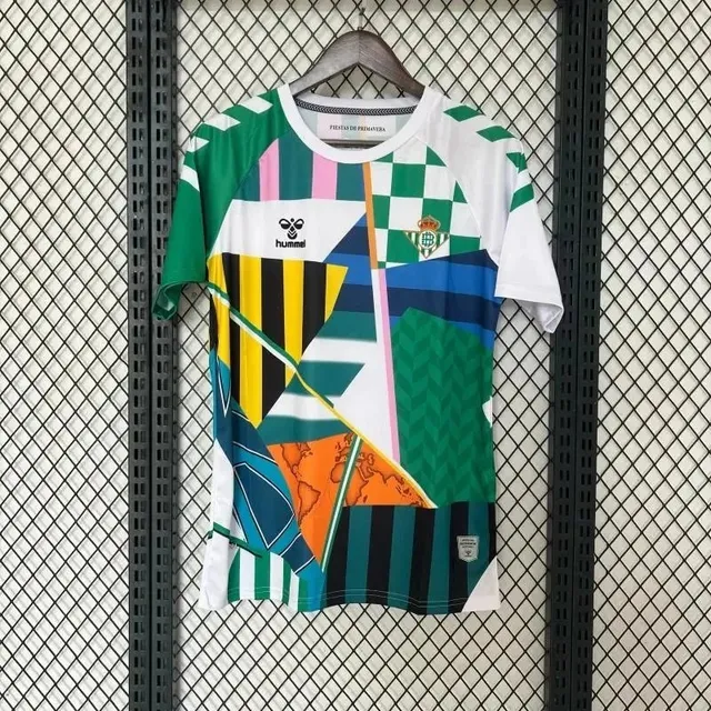 Hummel × Real Betis Fiesta de Primavera Jersey Multicolor Patchwork