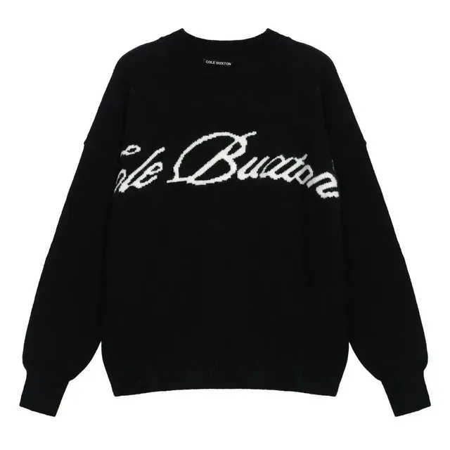 Cole Buxton Knit Sweater Script Logo
