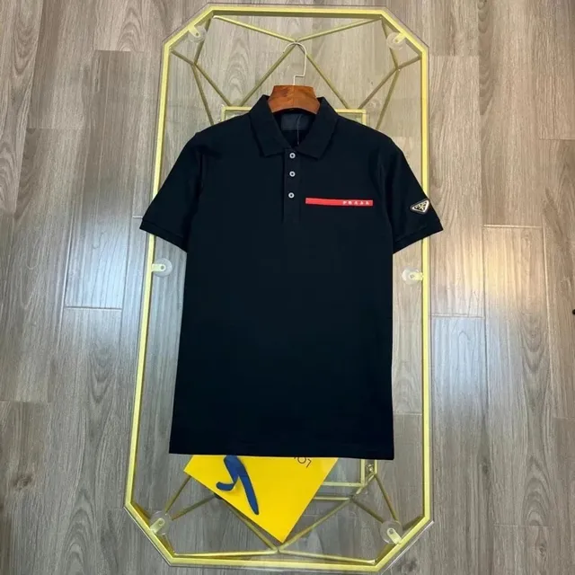 Prada Polo Shirt Logo Tape