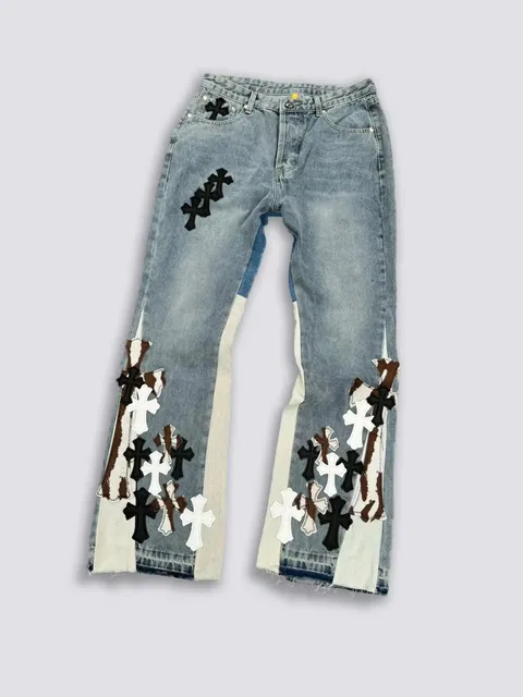 Chrome Hearts Cross Patch Denim