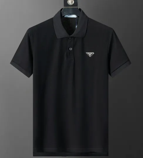 Prada Polo Shirt Triangular Logo