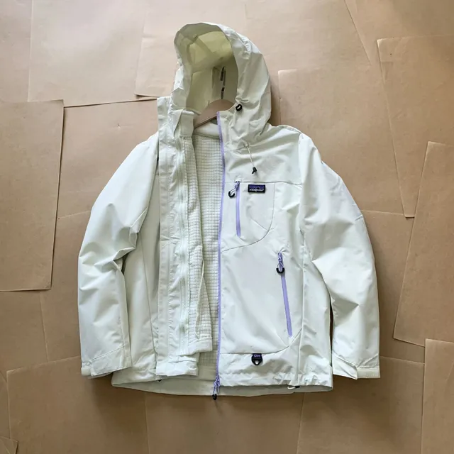 Patagonia Trespasser Jacket Lavender Zip Accents