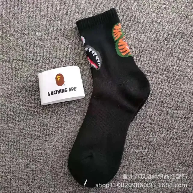 BAPE Crew Sock Shark & Camo Logo