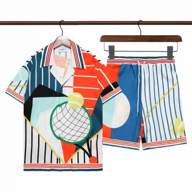 Casablanca Tennis Club Set Tennis Graphic Print