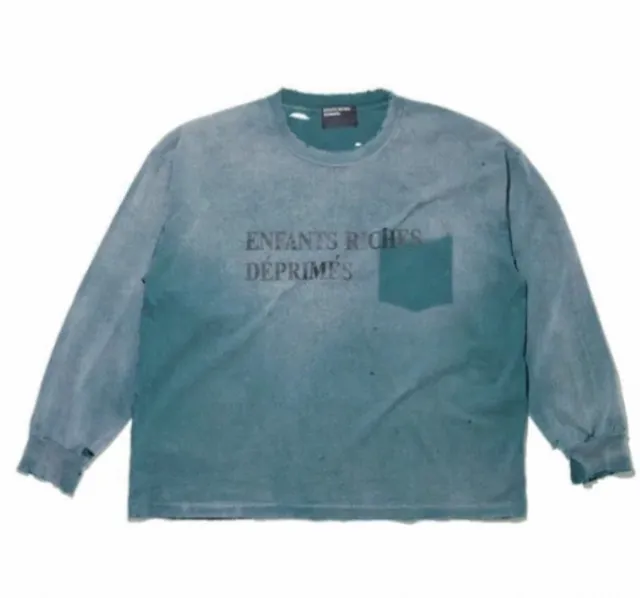 Enfants Riches Déprimés Long-Sleeve Tee Distressed Print