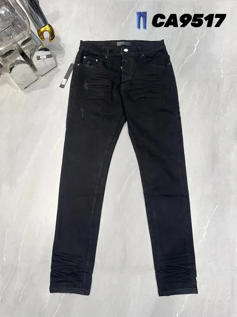 Amiri Distressed Slim Fit Jeans Black Wash