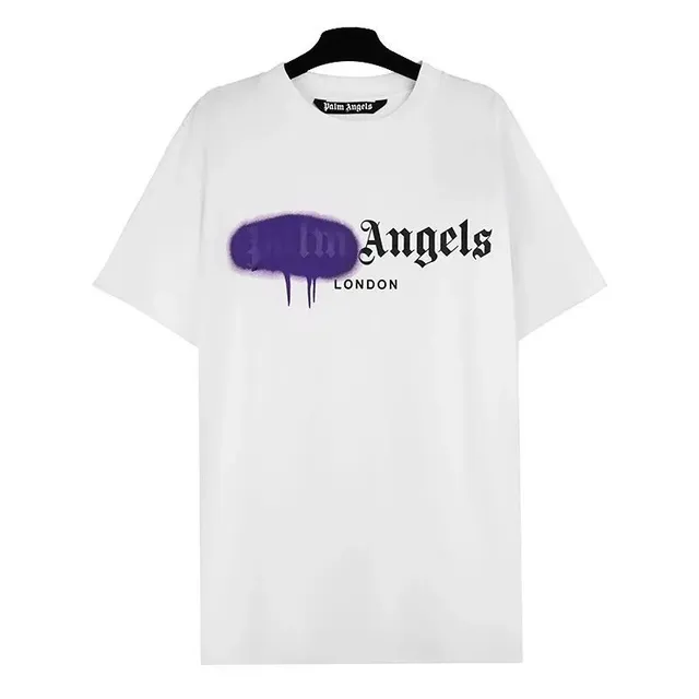 Palm Angels Graphic Tee Spray Paint Logo