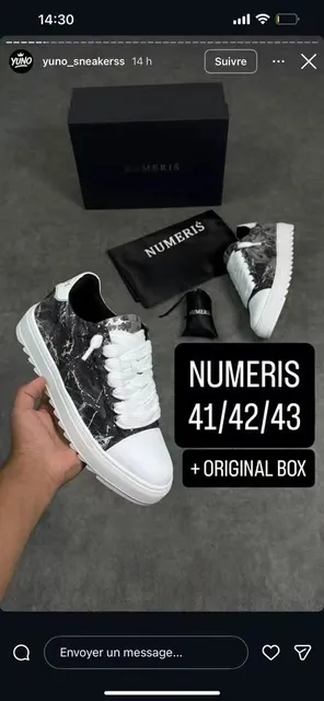 Numeris Atelier Sneaker Marble Print