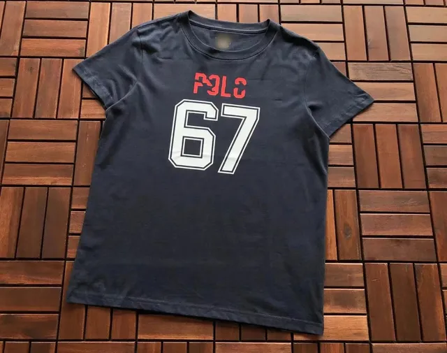 Polo Ralph Lauren Polo 67 Tee Navy with Red and White Graphic