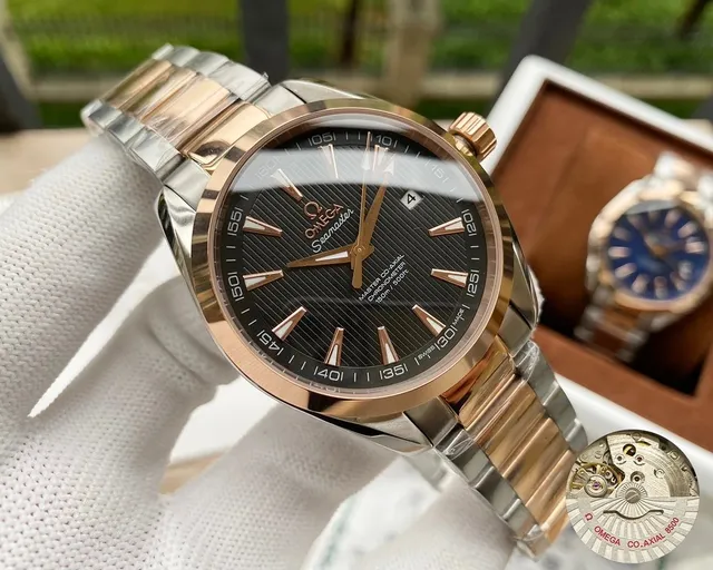 Omega Seamaster Chronometer Two-Tone Black Dial