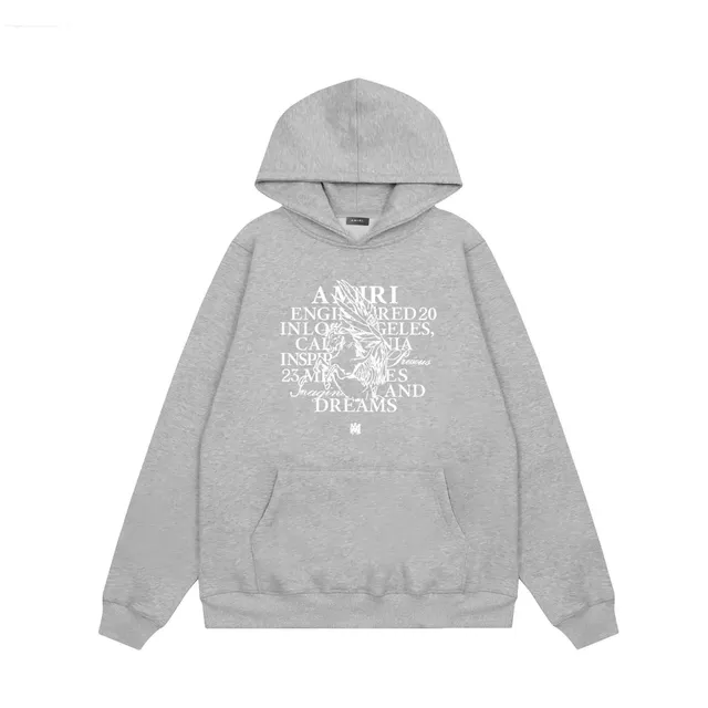 Amiri Hooded Sweatshirt Engineered 20 Los Angeles Print