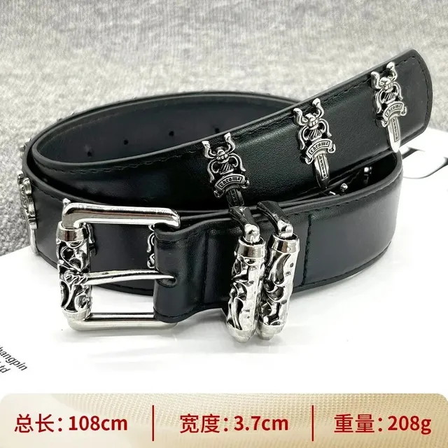 Belt Chrome Hearts Logo Studs