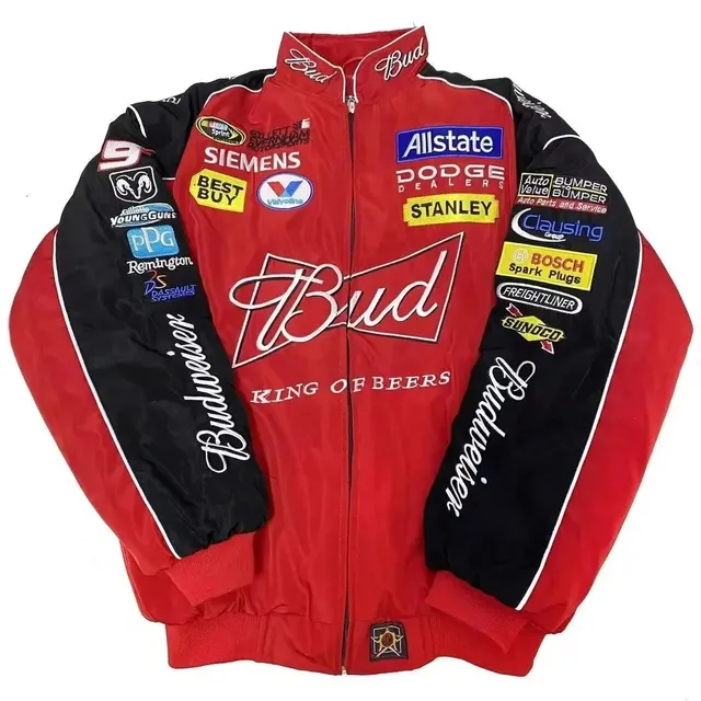 NASCAR Racing Jacket Budweiser Sponsorship