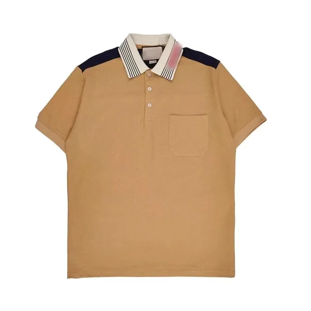 Maison Margiela Polo Shirt Contrast Collar and Shoulder Panel