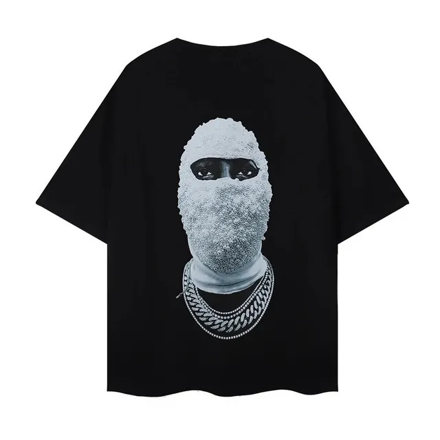 Off-White Oversized T-Shirt Balaclava Print