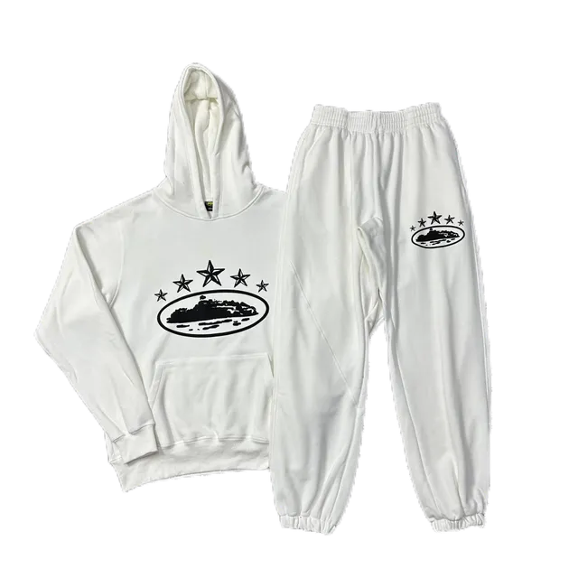 Corteiz Hoodie and Joggers Set Island Logo
