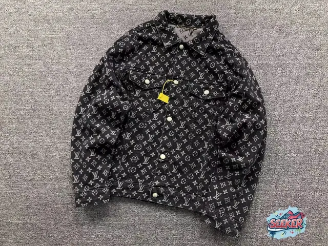 Louis Vuitton Denim Trucker Jacket Monogram Print