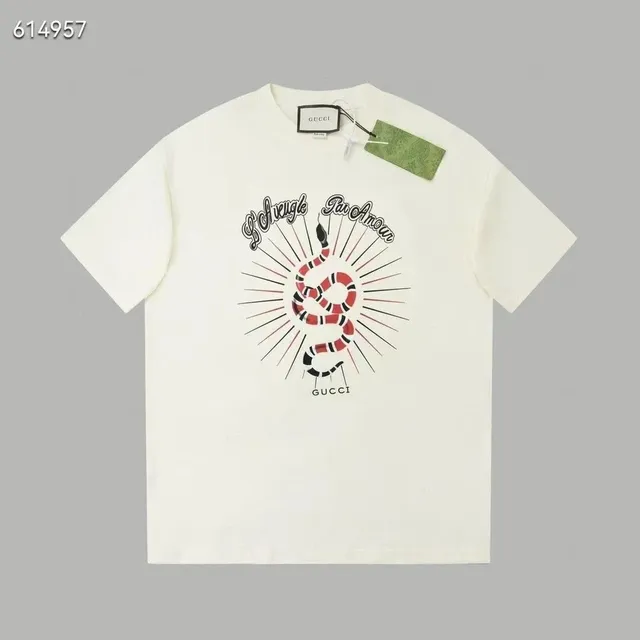 Gucci Graphic T-Shirt Serpenti Print