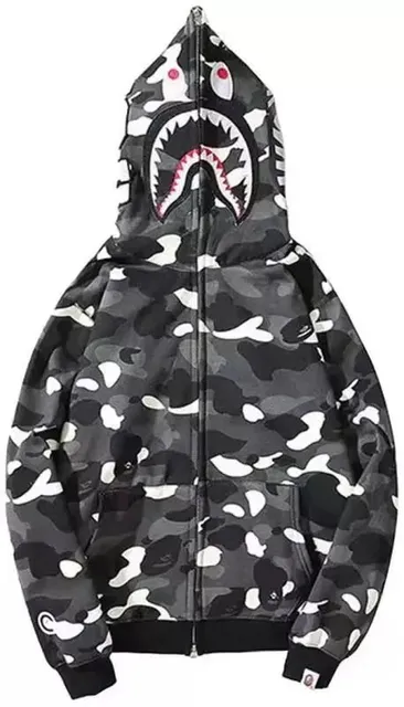 BAPE Shark Hoodie Camouflage
