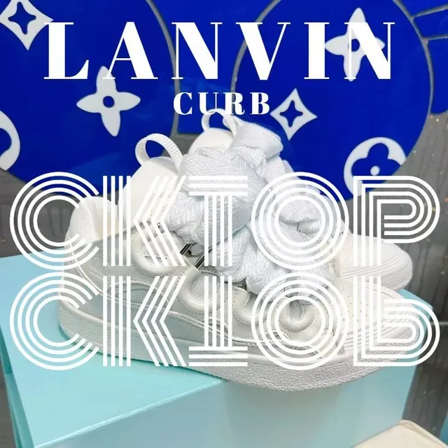Lanvin Curb Triple White